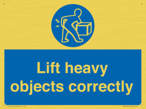 Lift heavy objects correctly